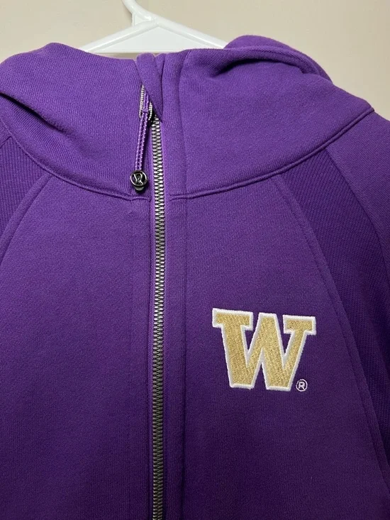 Lululemon University of Washington Women’s Huskies Scuba Purple Hoodie - Picture 3 of 5